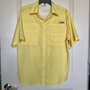 Columbia S/S, Medium, Yellow